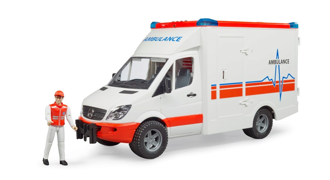 Zubehör 46135 Rettungssanitäter Bruder Ersatzteil für MB Ambulanz 02536 Neu 