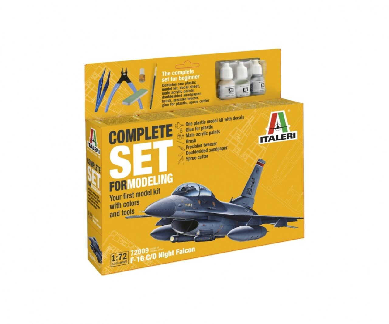 Carson Italeri F-16 C/D Night Falcon Modellbausatz 1:72 - Bild 3