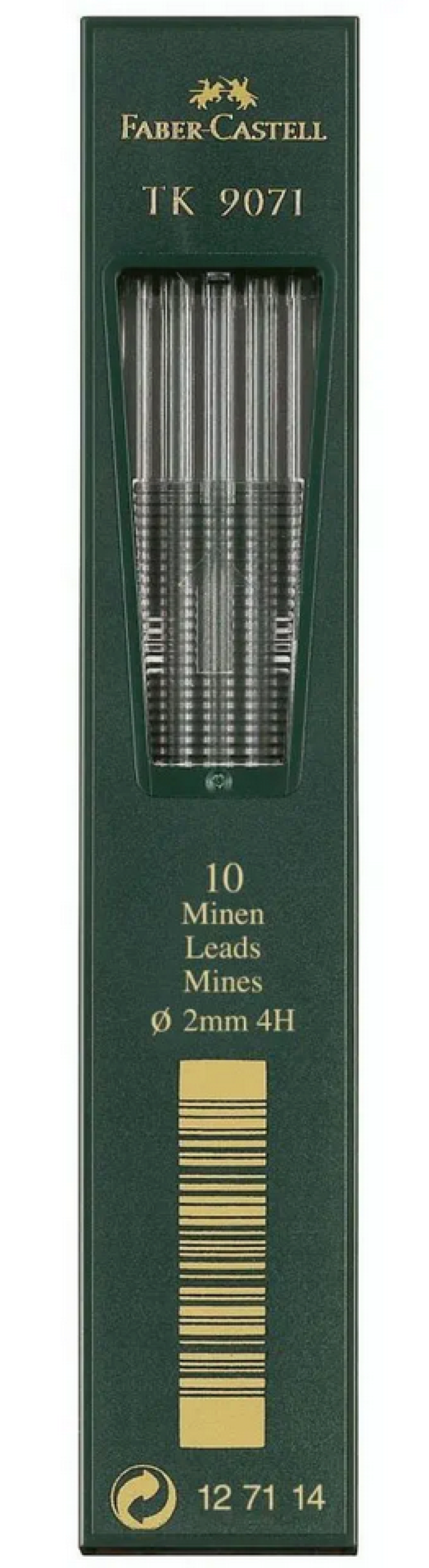 Faber-Castell Schwarz Fallmine Tk 9071, 4H, 20Mm, 10 Stück - Image 2