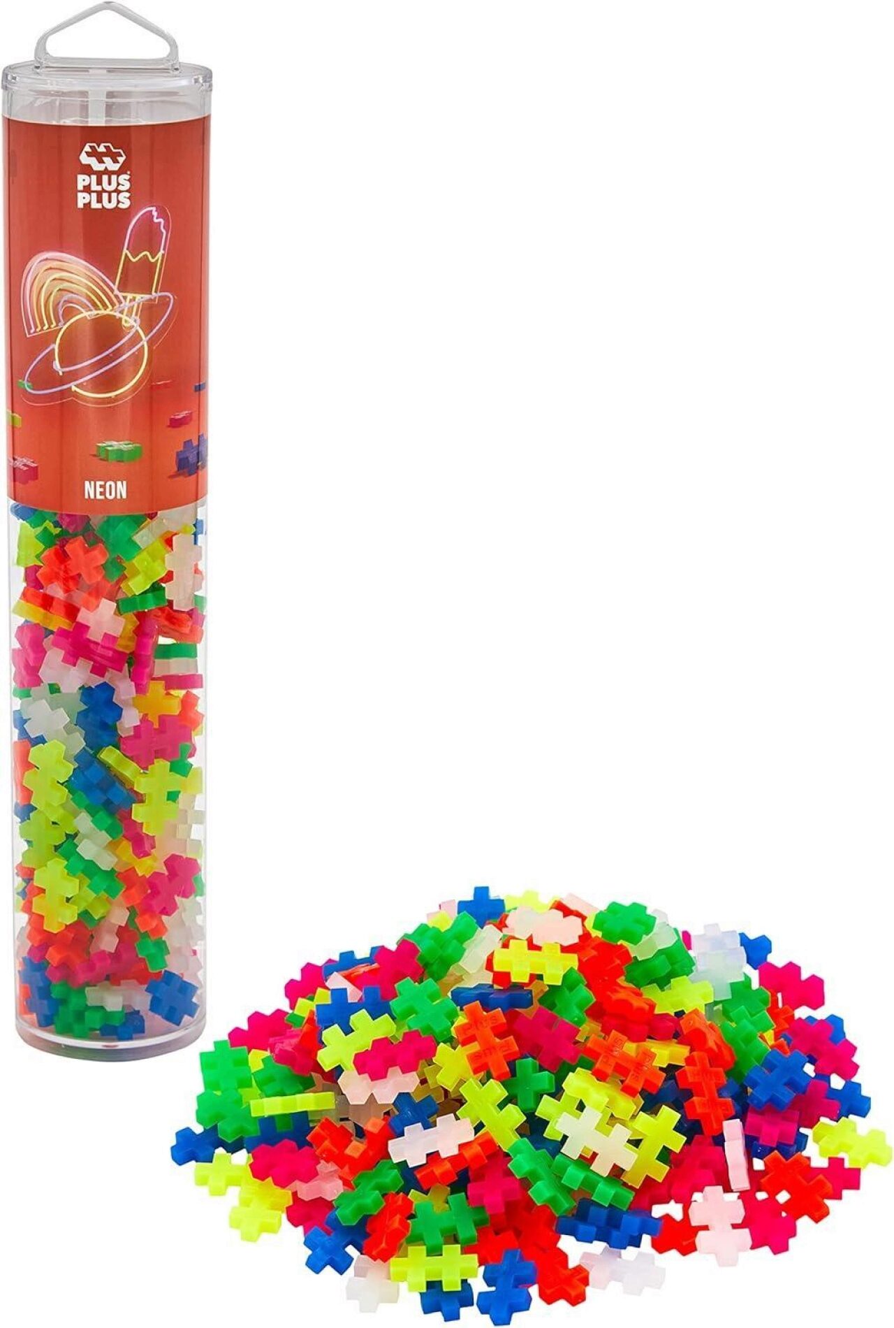 Plus-Plus - 240 Kreativ Bausteine Neon - Bild 4