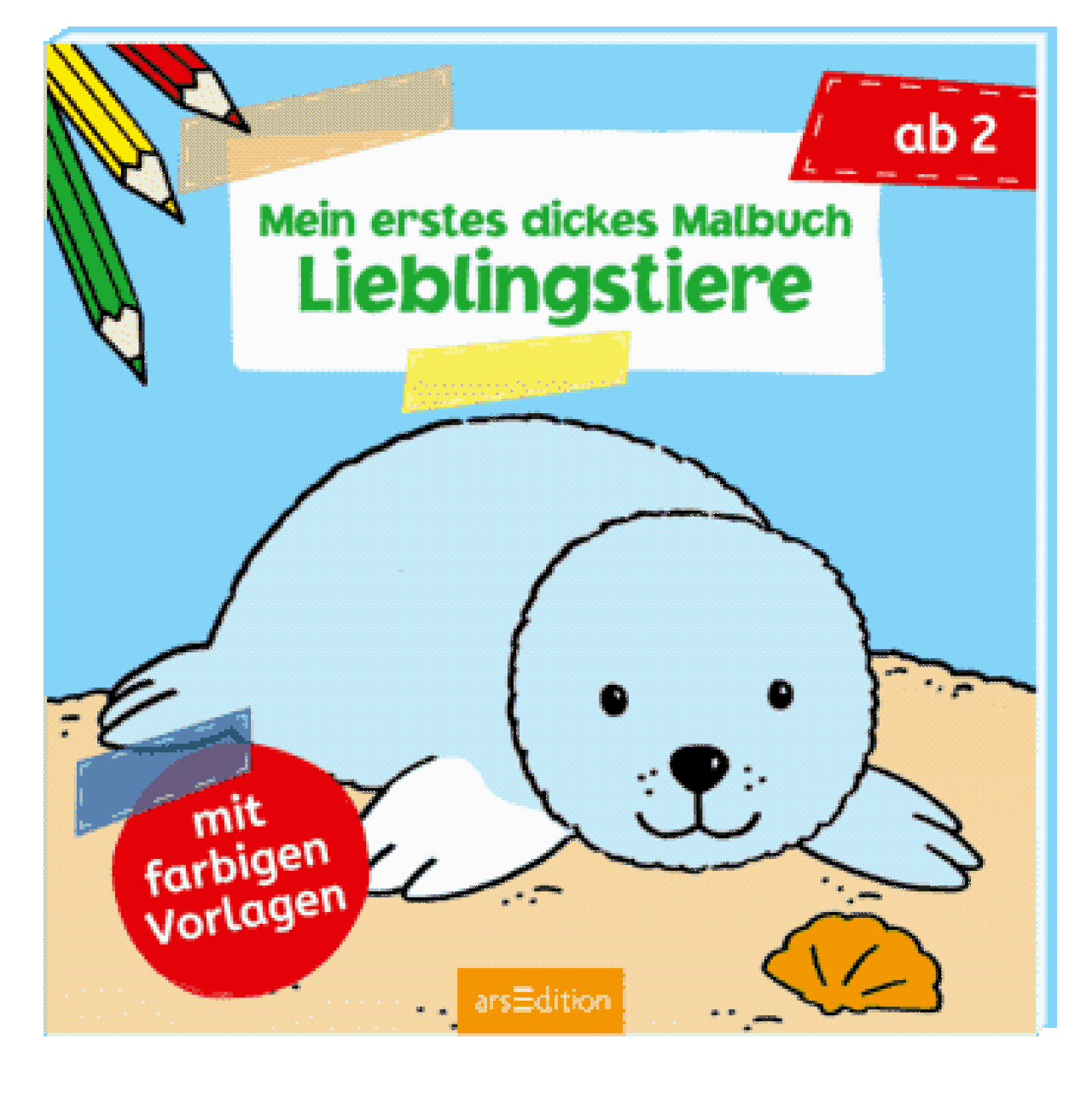 Ars Edition Mein Erstes Dickes Malbuch Ab 2 – Lieblingstiere - Bild 3