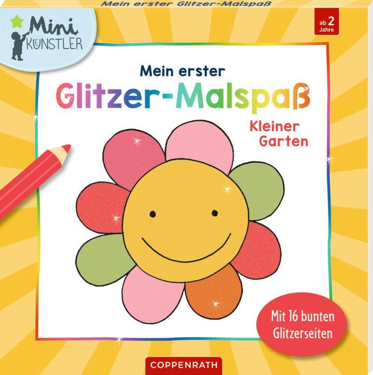 Coppenrath 64933 Mein 1. Glitzer-Malspaß: Kleiner Garten (Mini-Künstler)