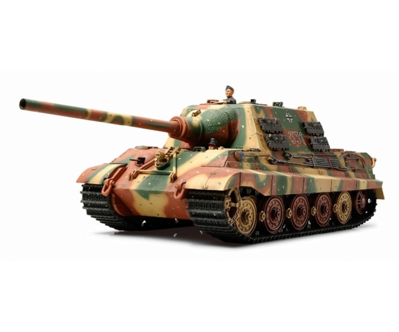 Joom Tamiya Weiß Militär-Miniatur-Serie 295 Deutsche Armee Schwerer Panzerjäger Jagdtiger Frühe Produktionsversion Plastikmodellbausatz 35295 1/35 Nr. - Bild 3