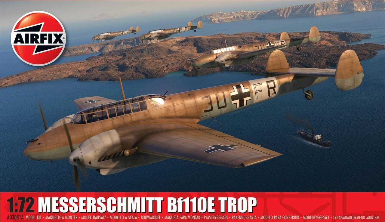Airfix Transparent Messerschmitt Bf110e/E-2 Trop - Bild 8