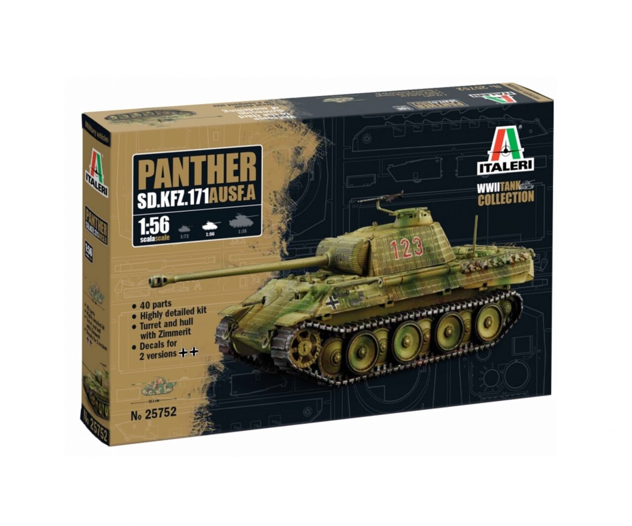 Carson Italeri Sd.kfz. 171 Panther Ausf. A Modellbausatz 1:56 - Bild 3