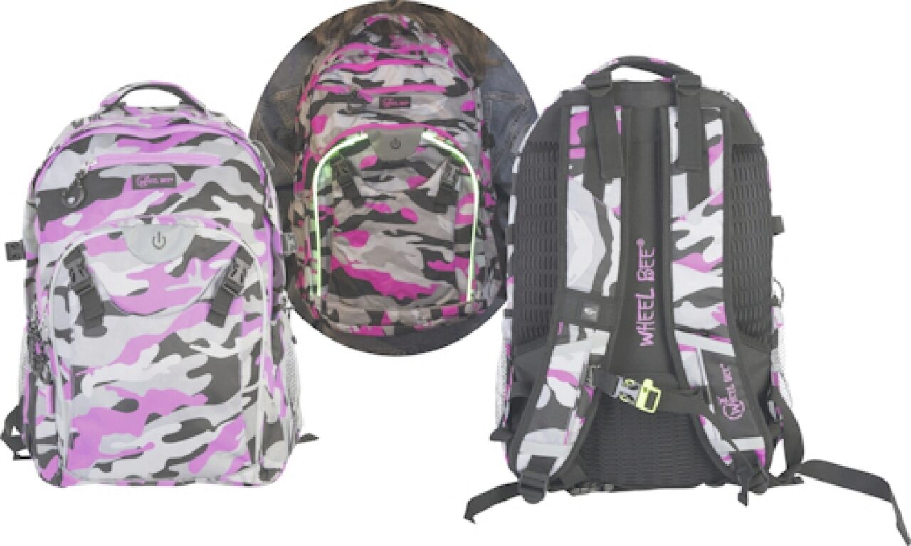 MTS SPORTARTIKEL 950026 Wheel Bee Backpack Generation Z Camouflage pink