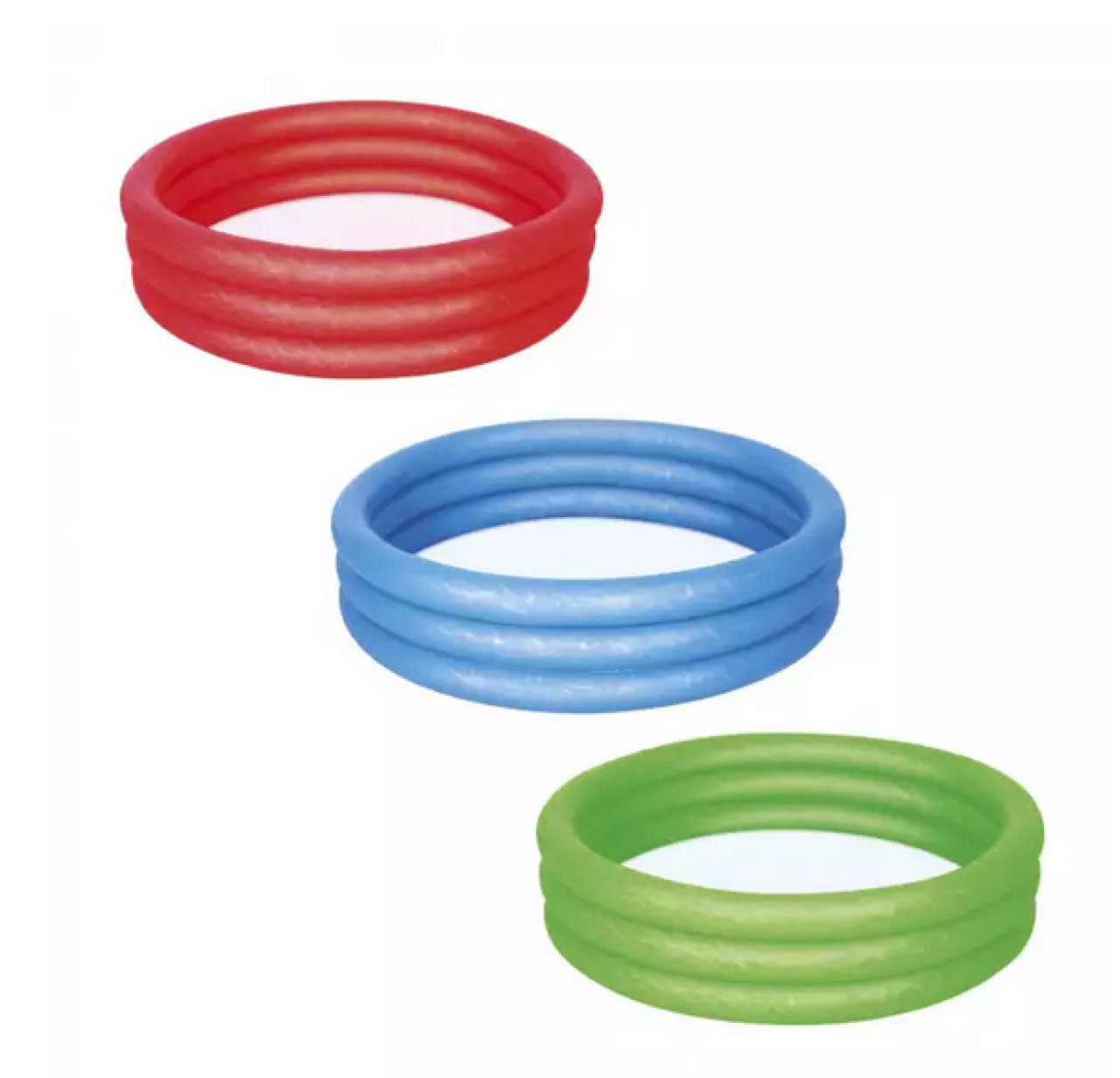 Bestway Rot/Blau/Grün 51025 Planschbecken Play Pool, Ø 122 Cm, Farblich Sortiert