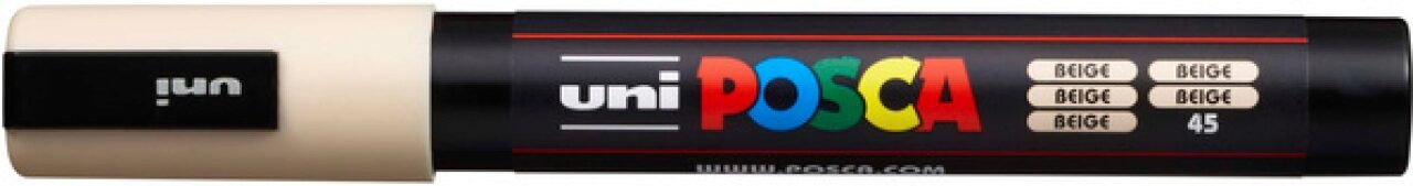POSCA - Acrylmarker PC-5M Beige 1,8-2,5 mm Rundspitze | Marker mit wasserbasierter Pigmenttinte, deckend, für nahezu alle Oberflächen, austauschbare Spitze - Bild 3