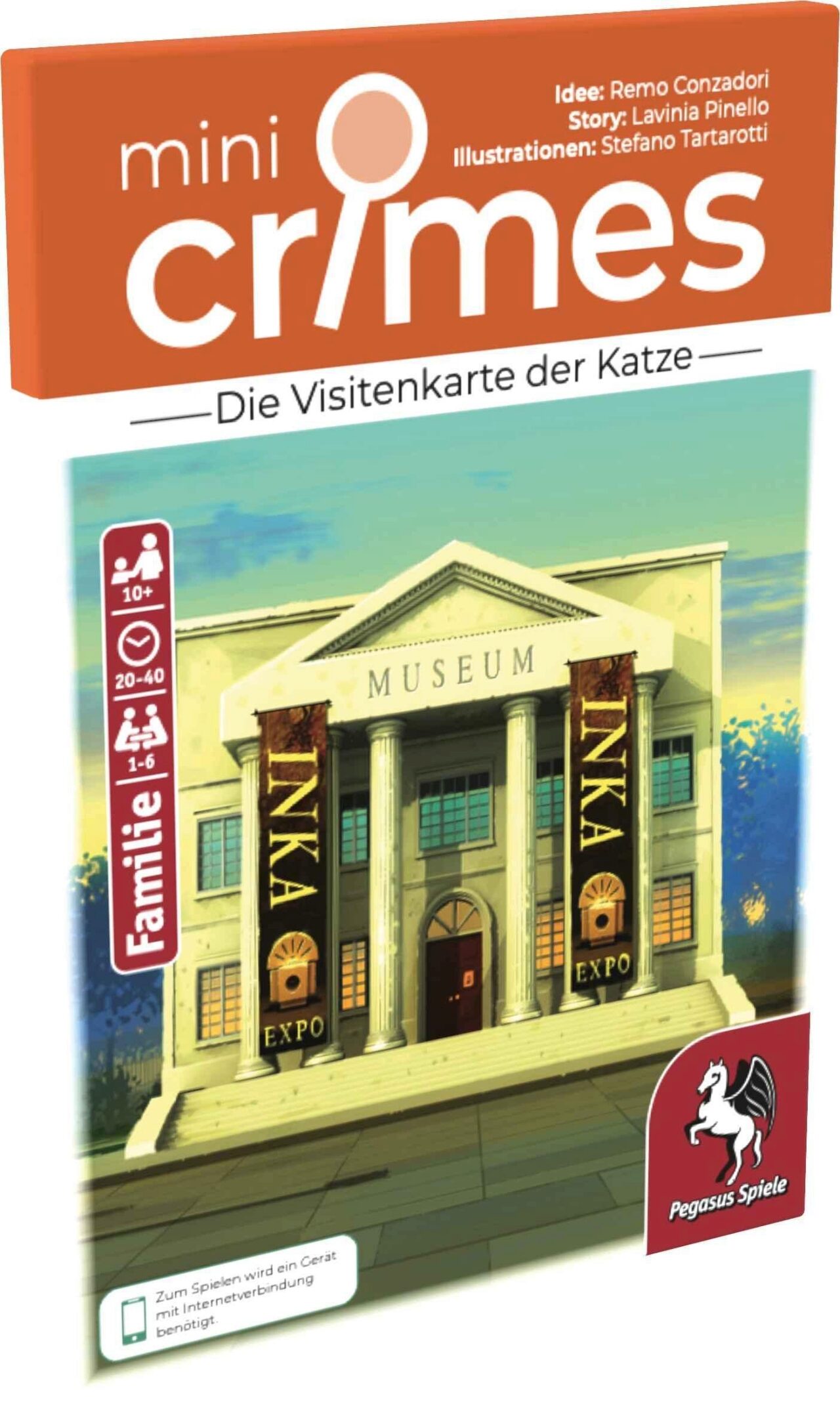 Pegasus Spiele 19158G Minicrimes - Die Visitenkarte Der Katze