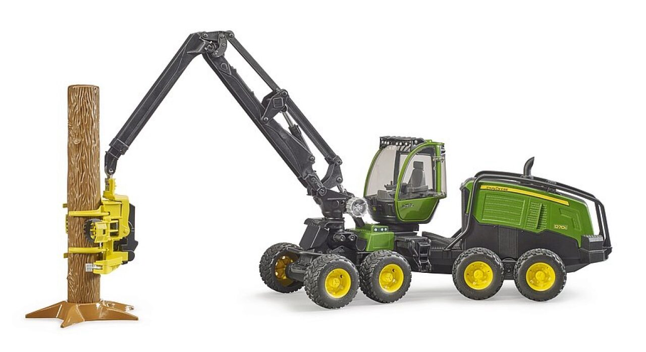 Bruder 02135 John Deere 1270G Harvester Mit 1 Baumstamm - 2135 - 02135 - Image 8