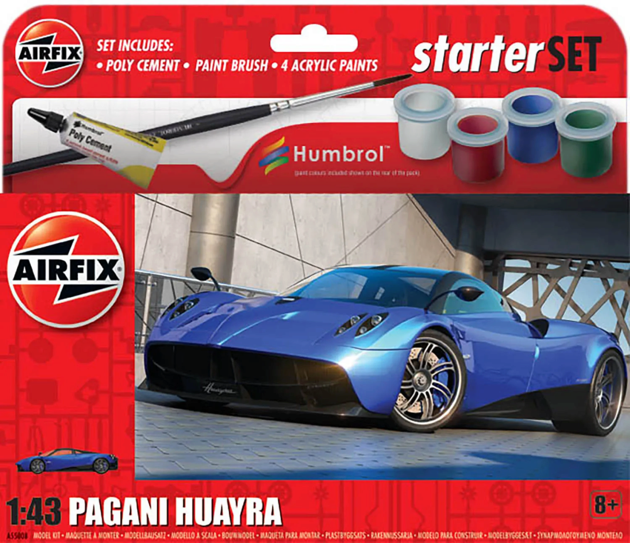 Airfix A55008 1:43 Starter Set - Pagani Huayra