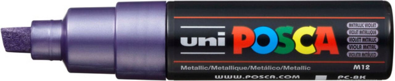 Uni Posca Lila Posca Marker Pc-8K Violett Metallic - Bild 3