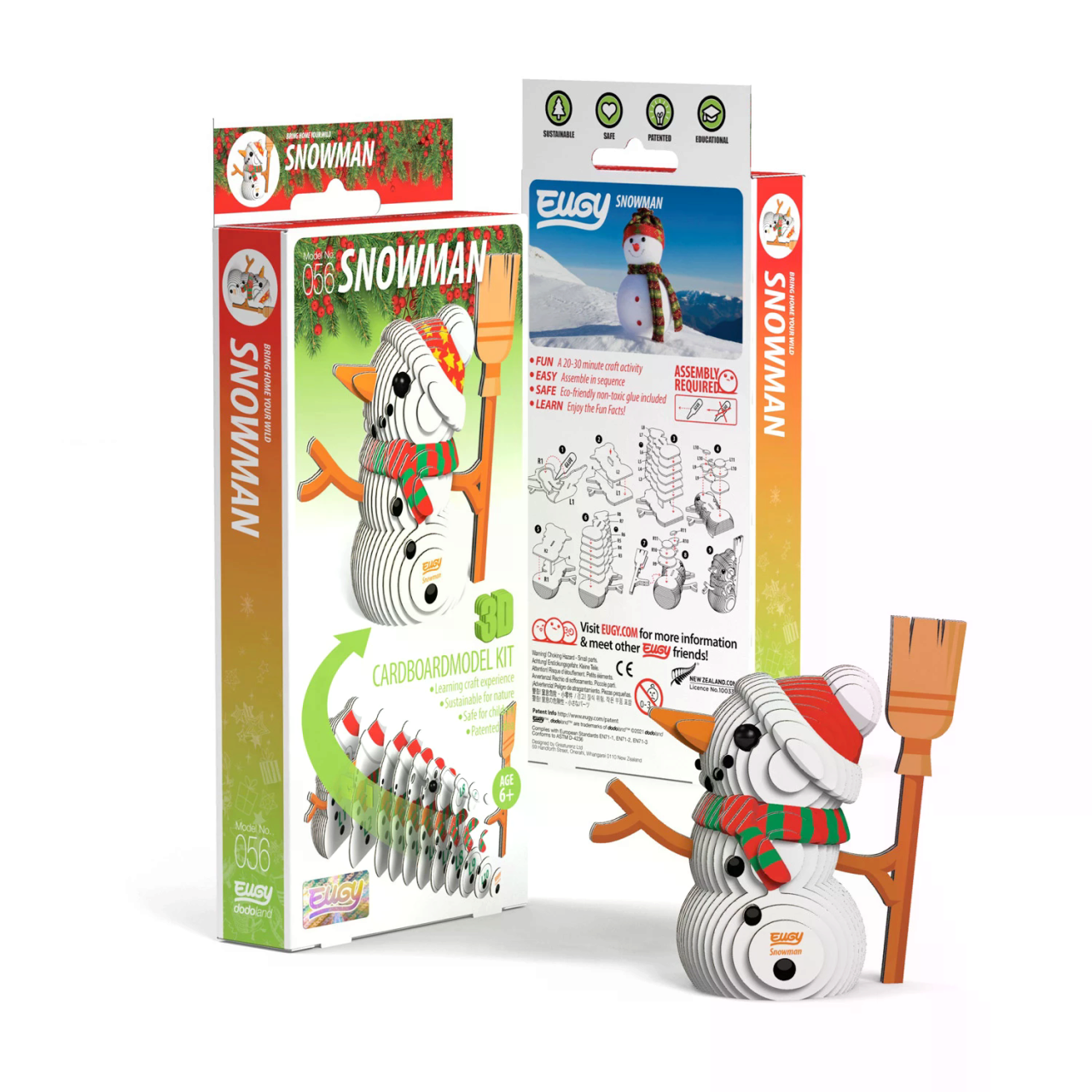 Eugy Mehrfarbig 3D Bastelset Schneemann - Bild 5