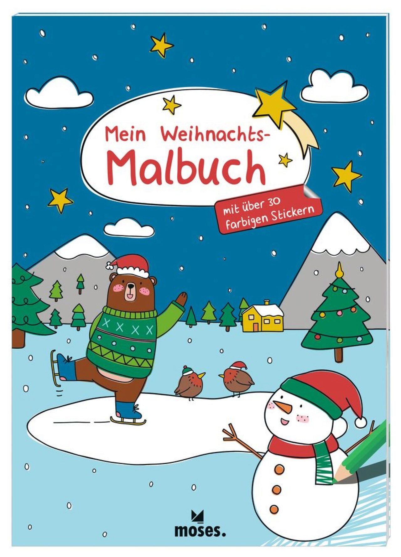 *Weihnachten*Die Weihnachtsgeschichte* Malbuch*Malblock*DIN A5*Grätz-Verlag* 