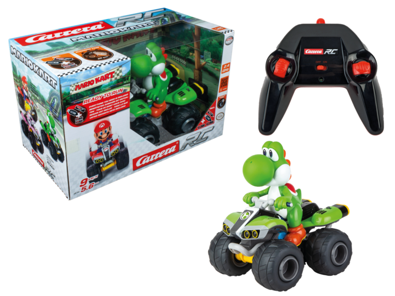 Carrera Rc Carrerarc 370200971 1:20 2,4Ghz Mario Kart(Tm), Yoshi - Quad