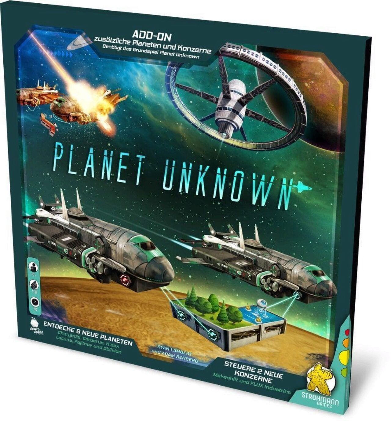 Strohmann Games Str24003 Planet Unknown – Neue Planeten & Konzerne [Add-On Erweiterung]
