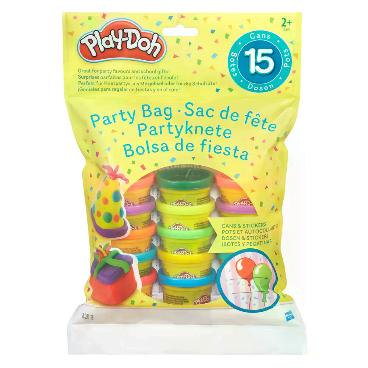 Hasbro Play-Doh Hasbro 18367Eu5 Play-Doh Partyknete Mit Stickern