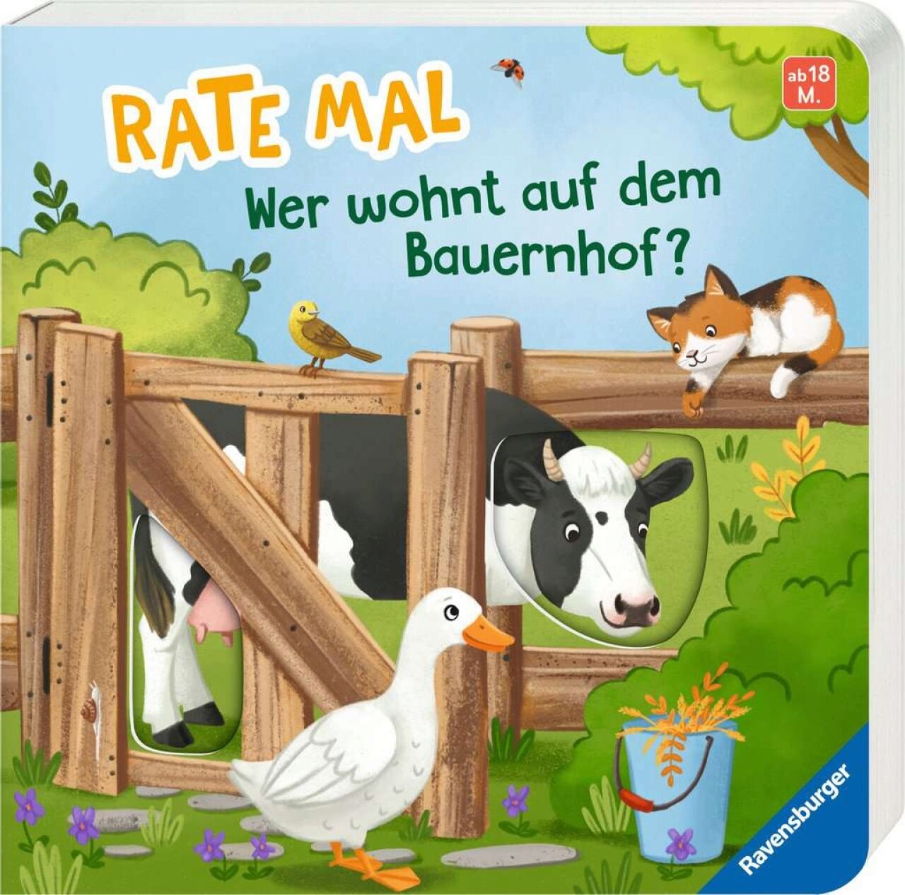 Ravensburger Rosa 41847 Pappbilderbuch Rate Mal: Wer Wohnt Auf Dem Bauernhof?