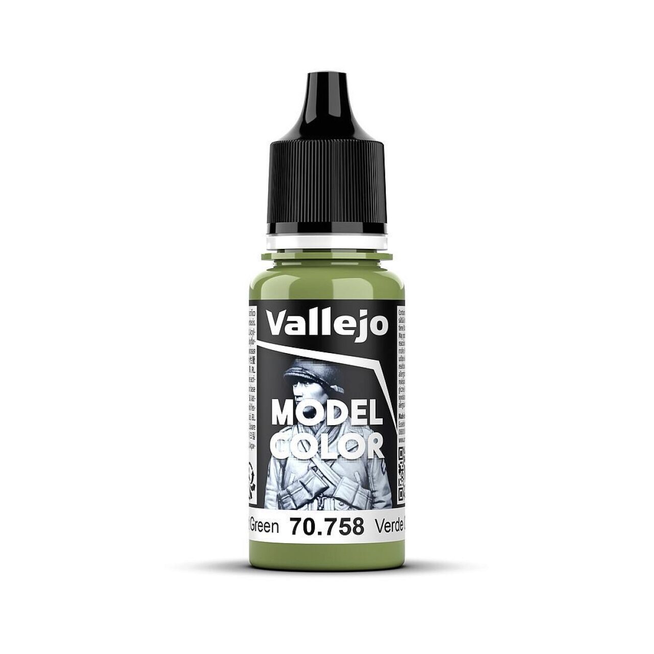 Vallejo 070758 Hellgrün, 18 Ml