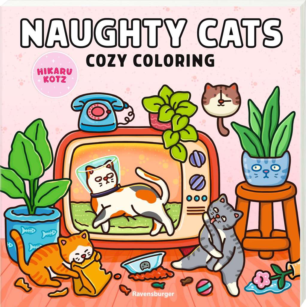 Ravensburger 48135 Cozy Coloring - Naughty Cats - Bild 3