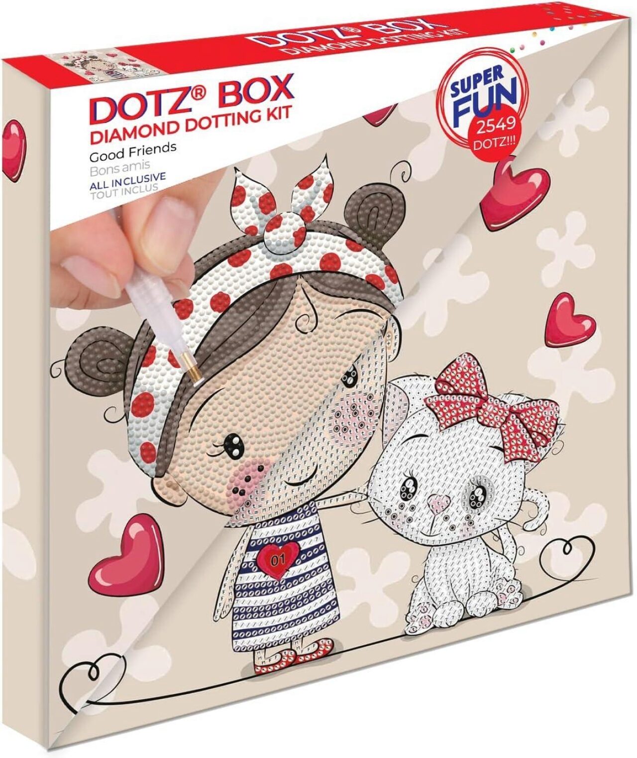Diamond Dotz® Licht Diamond Dotz Dbx062 Diamond Painting Gute Freunde Dotz Box