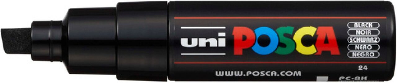 uni POSCA-Marker PC-8K 8mm Schwarz - Bild 4