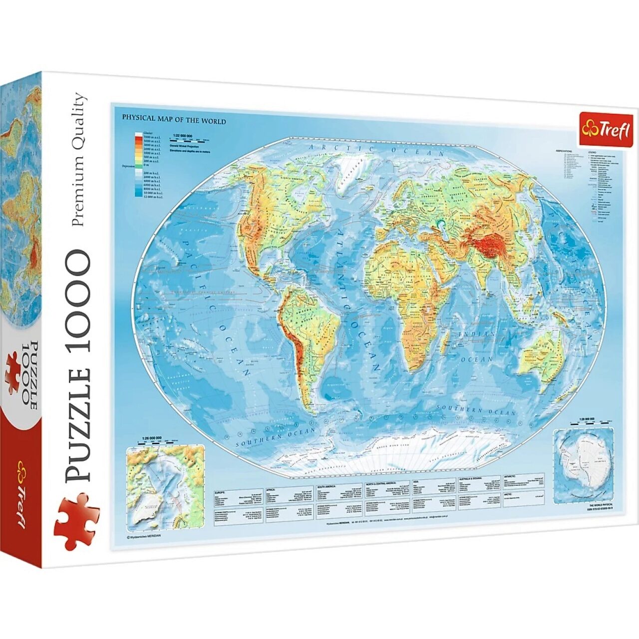 Puzzles - 1000 - Physische Weltkarte | Deutsch | Spiel | 2020 | Trefl SA - Bild 9