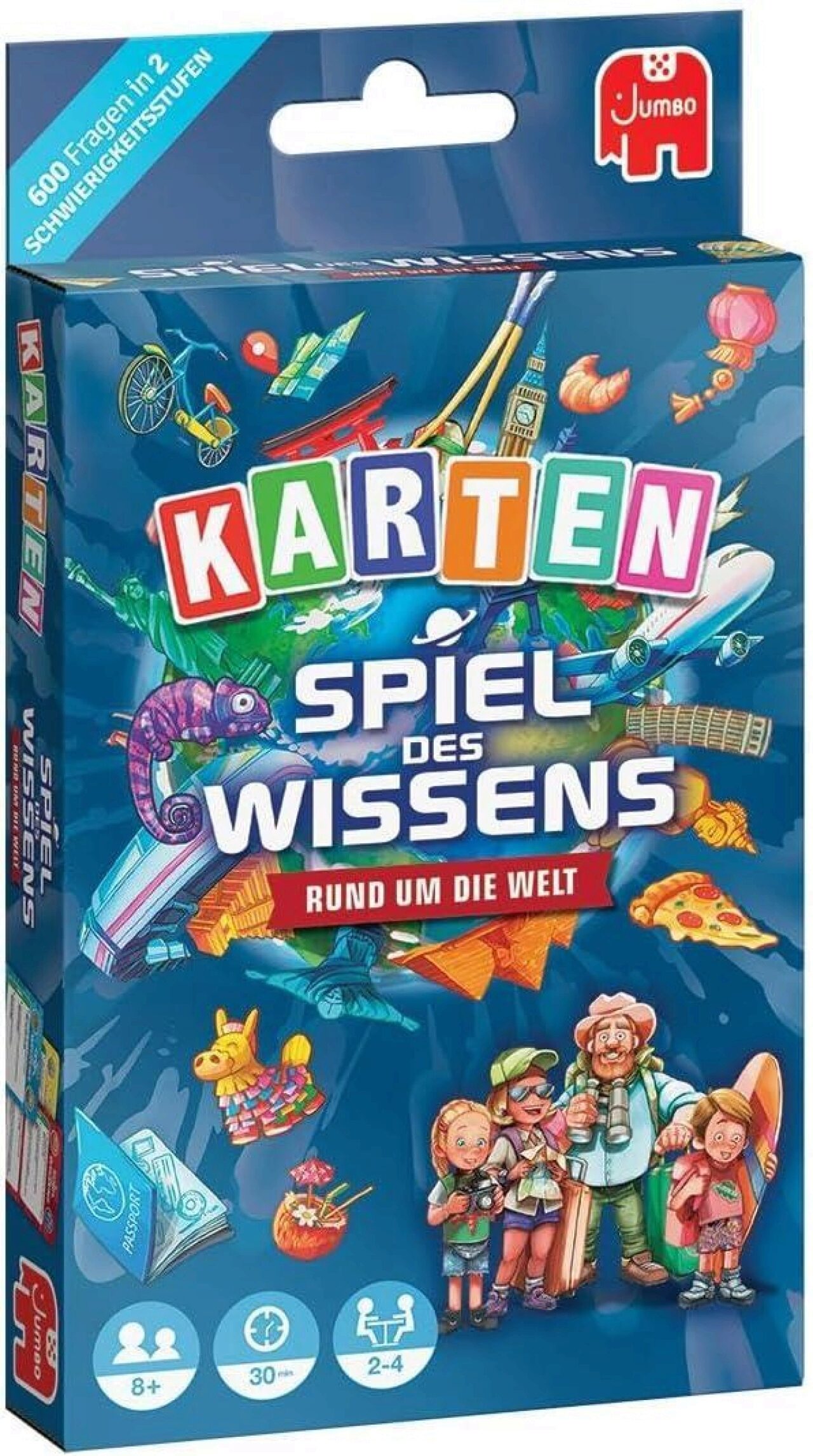 Jumbo Spiele 1110100501 Spiel Des Wissens - Kartenspiel Rund Um Die Welt Euro Hook