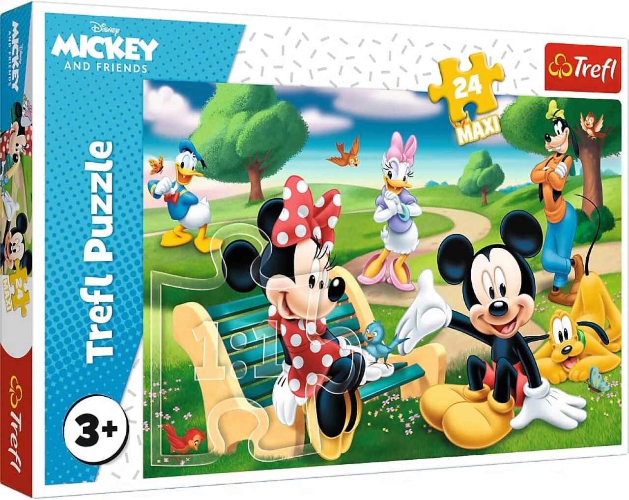 Trefl Mehrfarbig Puzzle 24 Elemente Maxi Mickey Mouse Mit Freunden (24 Teile) - Bild 3