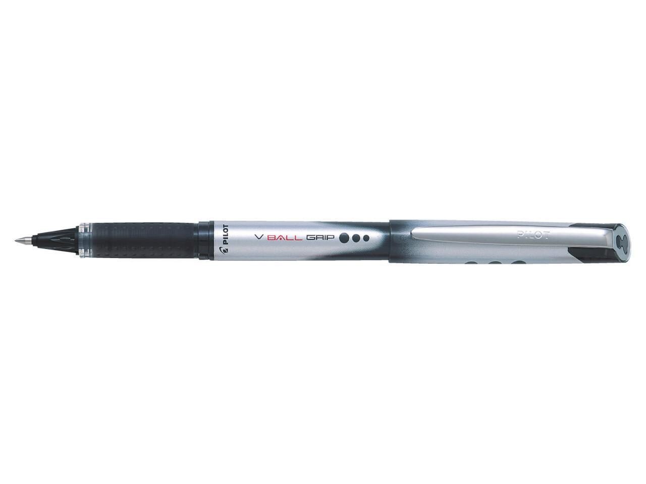 Pilot Schwarz Tintenroller V Ball 10 Grip, - Bild 3
