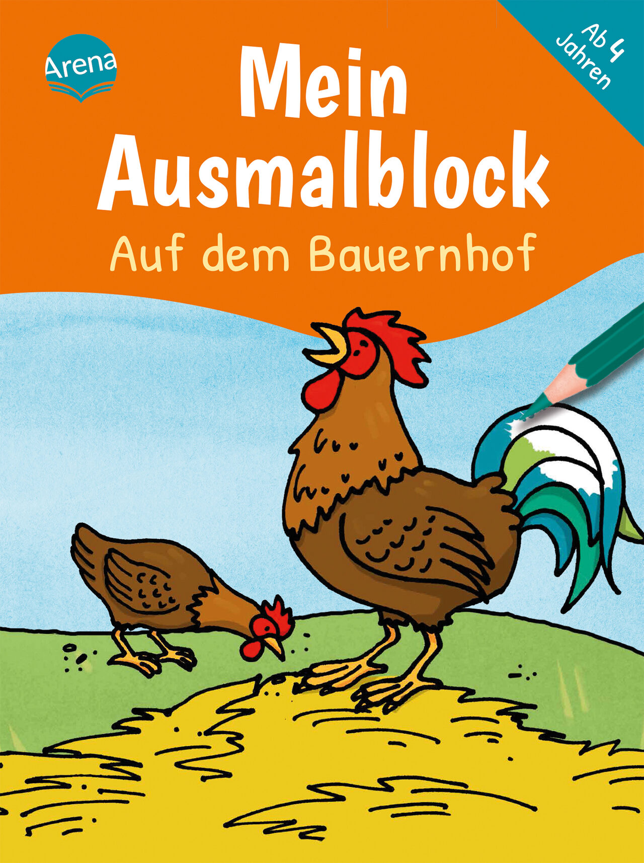 Arena Braun 3-401-71887-8 Mein Ausmalblock - Auf Dem Bauernhof