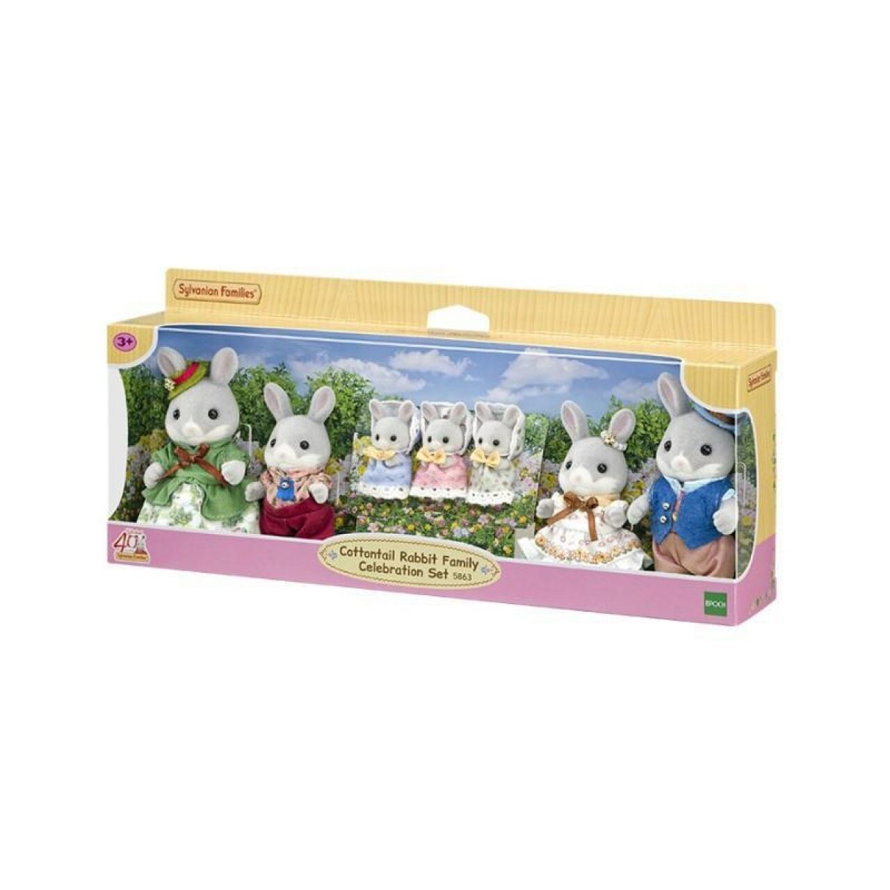 Sylvanian Families Epoch 5863 Sylvanian Families® Waldkaninchen Familie Festtagsset