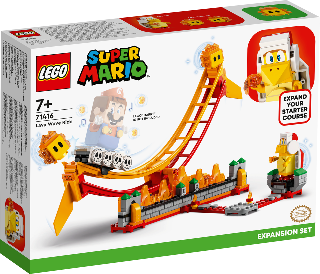 Lego® Super Mario™ Lego® Super Mario 71416 Lavawelle-Fahrgeschäft – Erweiterungsset