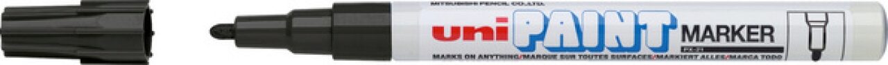 Uni-Ball Schwarz Marker, Permanent-Marker Paint (Px-21), (1X) - Bild 3