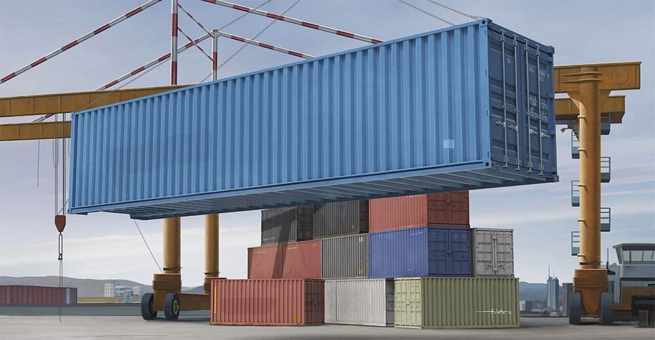 Trumpeter 01030 1:35 40-Fuss Container - Bild 5
