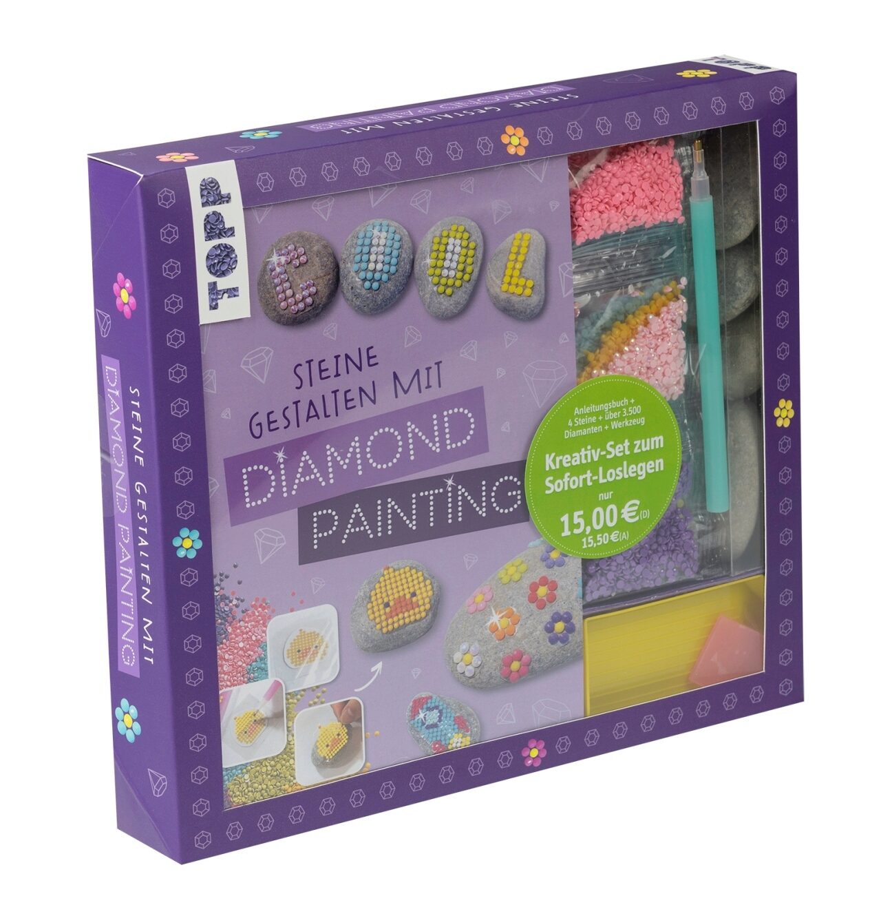 Kreativ-Set Steine gestalten mit Diamond Painting - Image 7