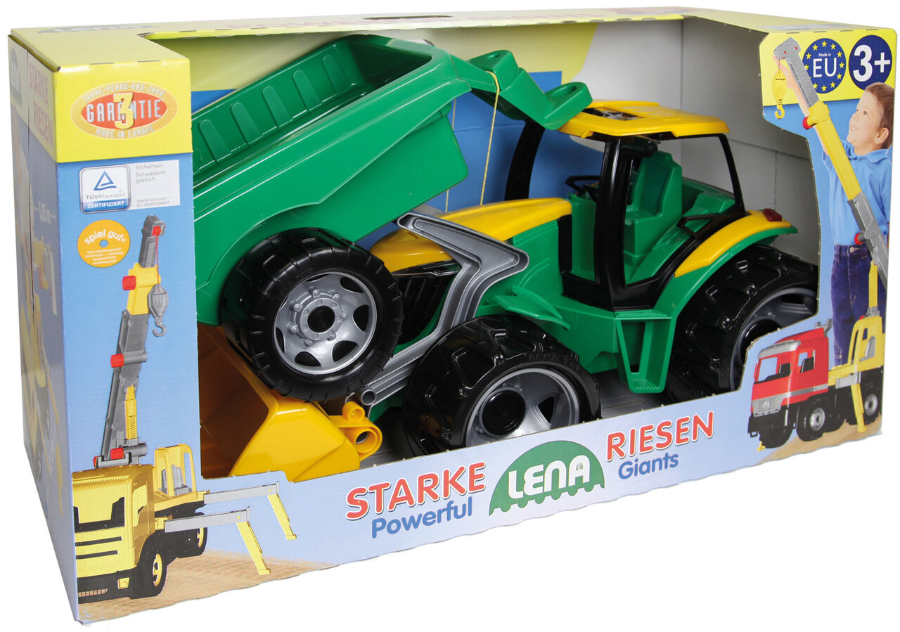 Lena® Starke Riesen Traktor Mit Schaufel Und Anhänger - Image 4