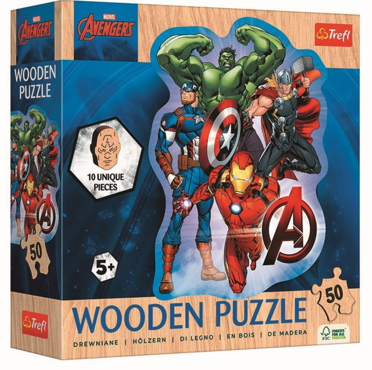 Trefl, Avengers Abenteuer, 50 Teile Holzpuzzle - Bild 6