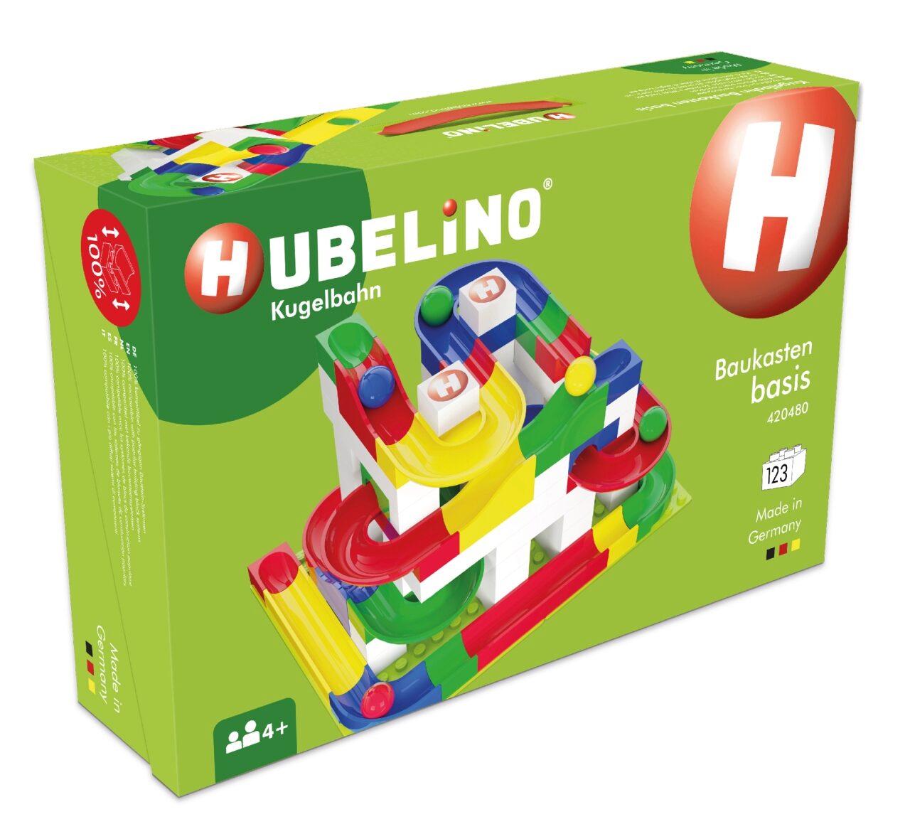 Hubelino Unisex Kugelbahn Baukasten Basis 123-Tlg. Mehrfarbig Baby Größe 43,5 X Größe 28,5 X 11 Mm - Image 6