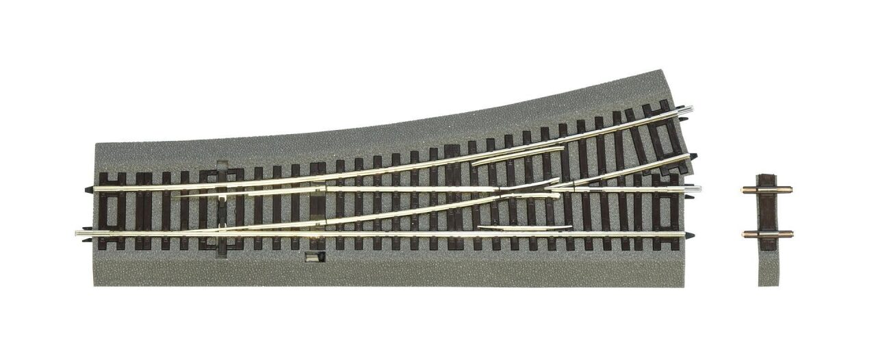 Roco 42534 H0 Weiche Links Wl15 Mit Handantrieb, Mit Bettung