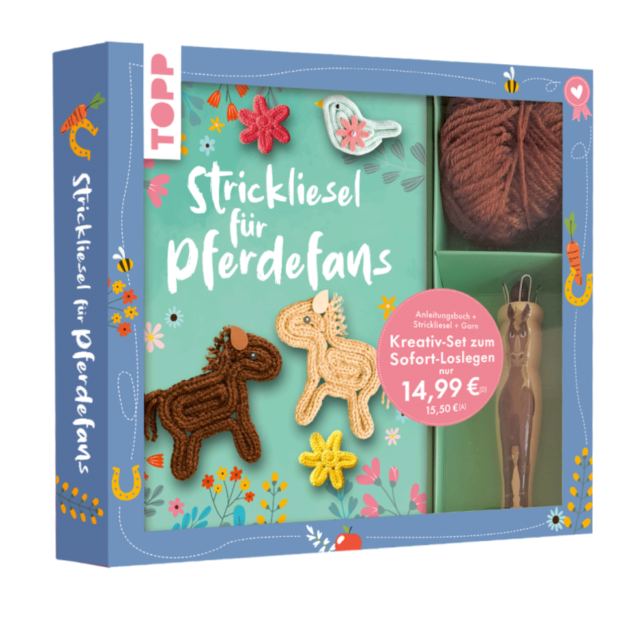 Frechverlag Topp 29248 Kreativ-Set Strickliesel Für Pferdefans