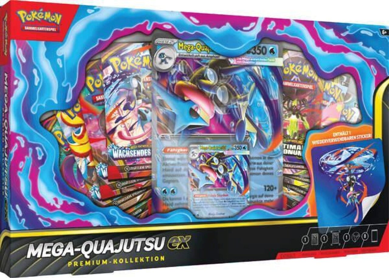 Pokémon Mehrfarbig Mega-Quajutsu Ex Premium Collection (Deutsch, Box Set & Collection) - Image 6