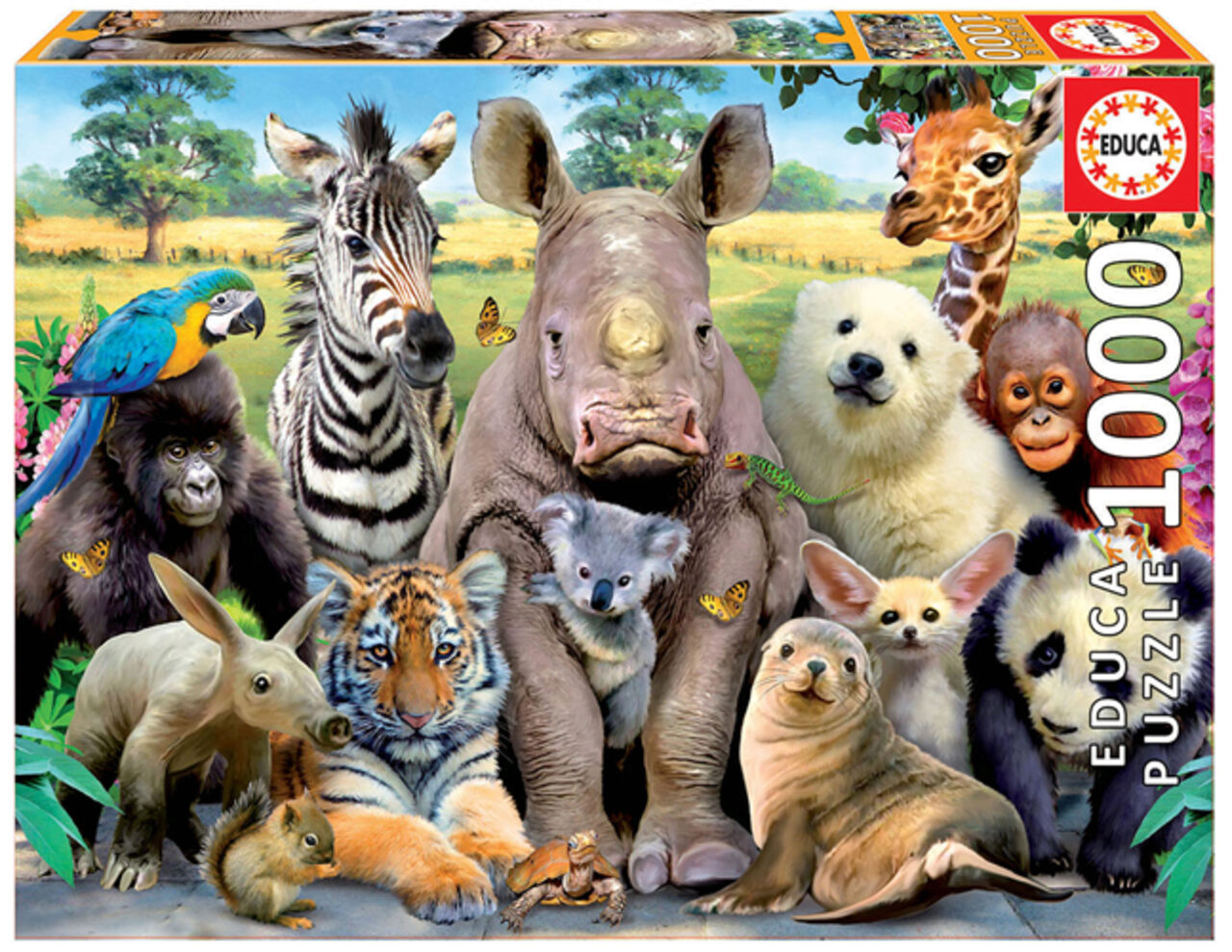 Educa Borras Educa 9215517 Zootiere 1000 Teile Puzzle