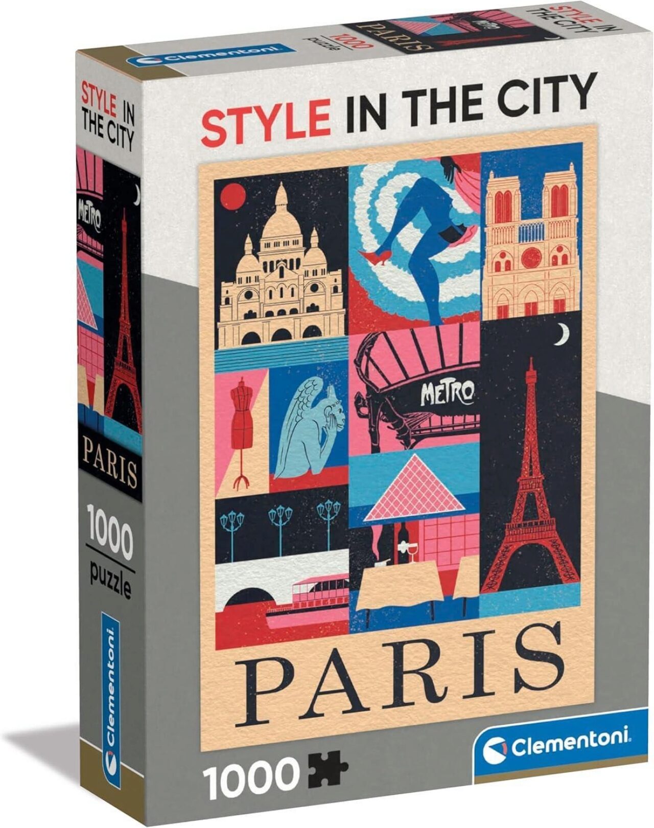 Clementoni Paris Puzzle 1000 Teile Erwachsene - Frankreich Puzzle Erwachsene in 70 x 50 cm - Puzzle Erwachsene anspruchsvoll von Clementoni 39843 - Bild 3