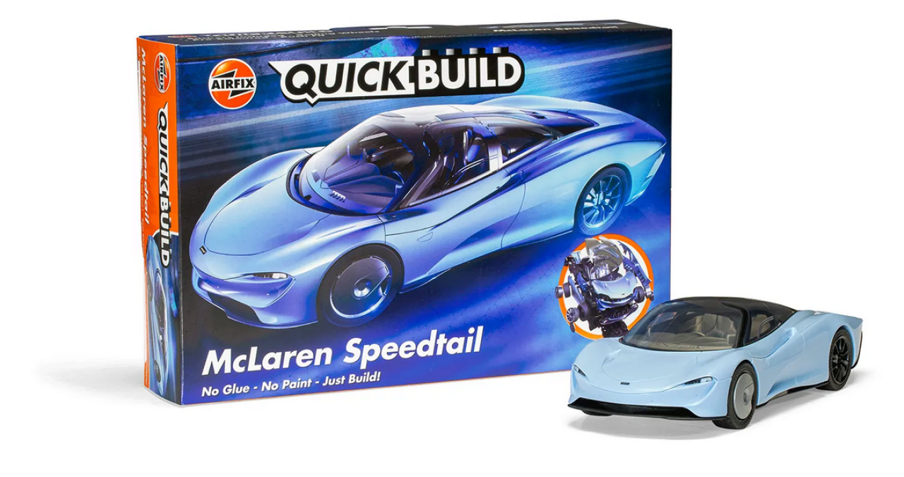 Airfix J6052 QUICKBUILD McLaren Speedtail Sportwagen Blau Kunststoff - Bild 5