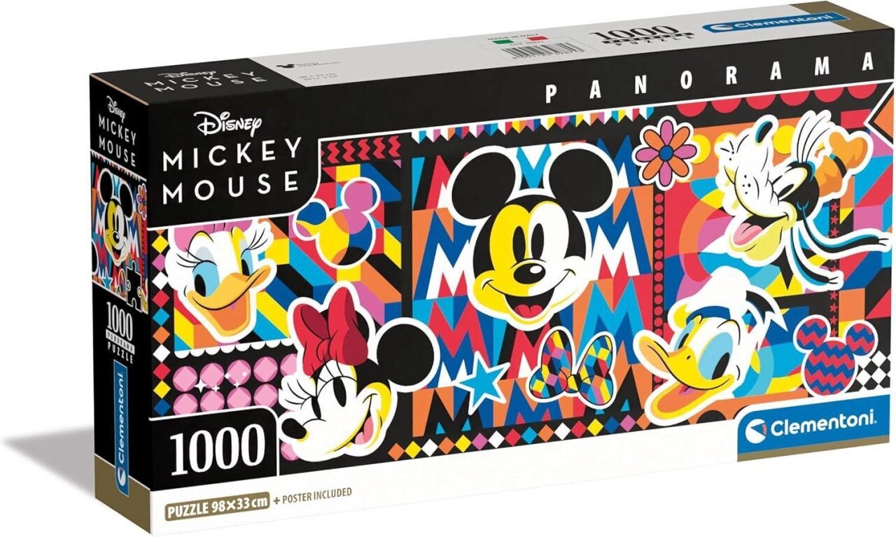 Clementoni 39871 Puzzle 1000 Teile Disney Collection Panorama Compact