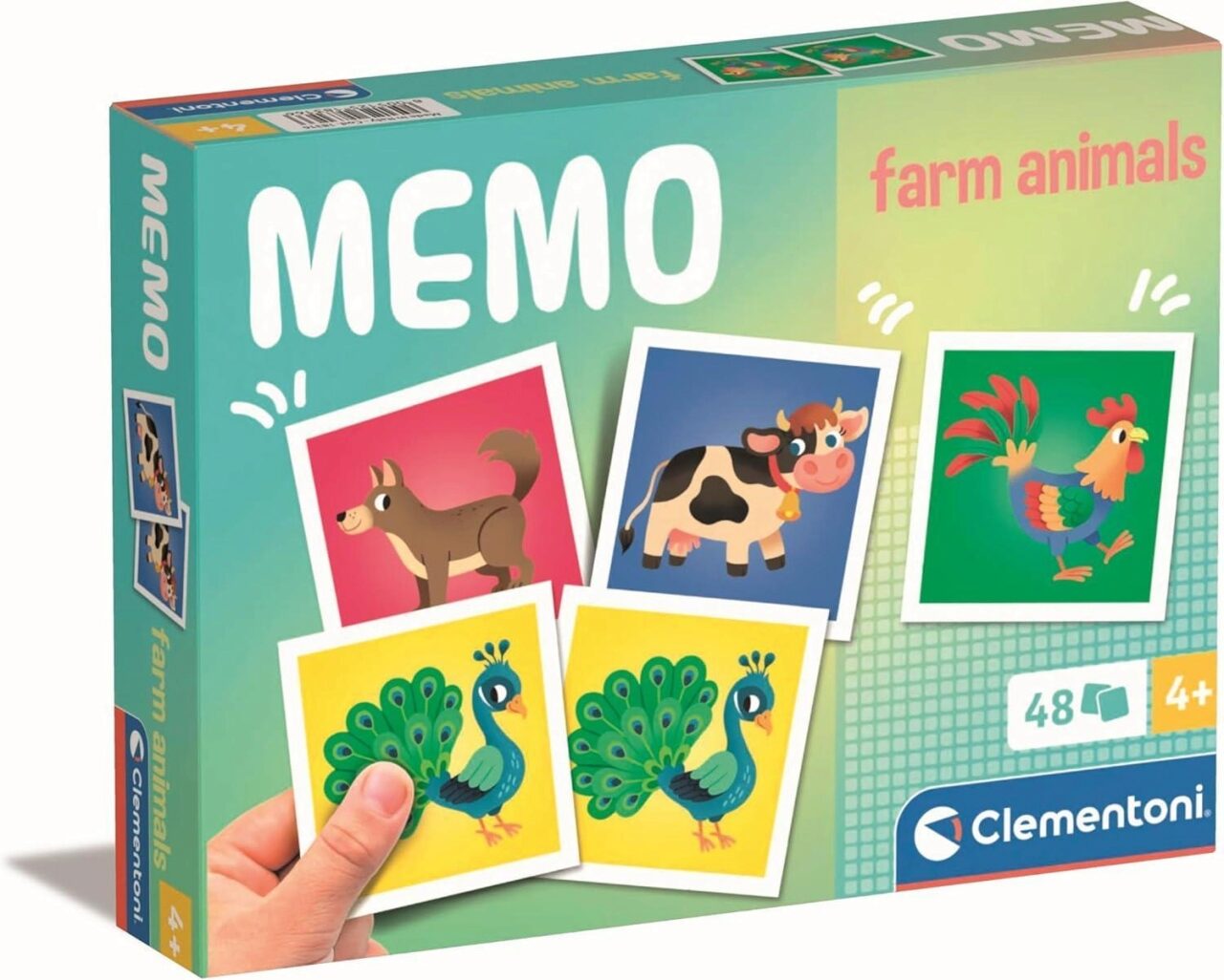 Clementoni 18316 Memo Kompakt - Farmtiere