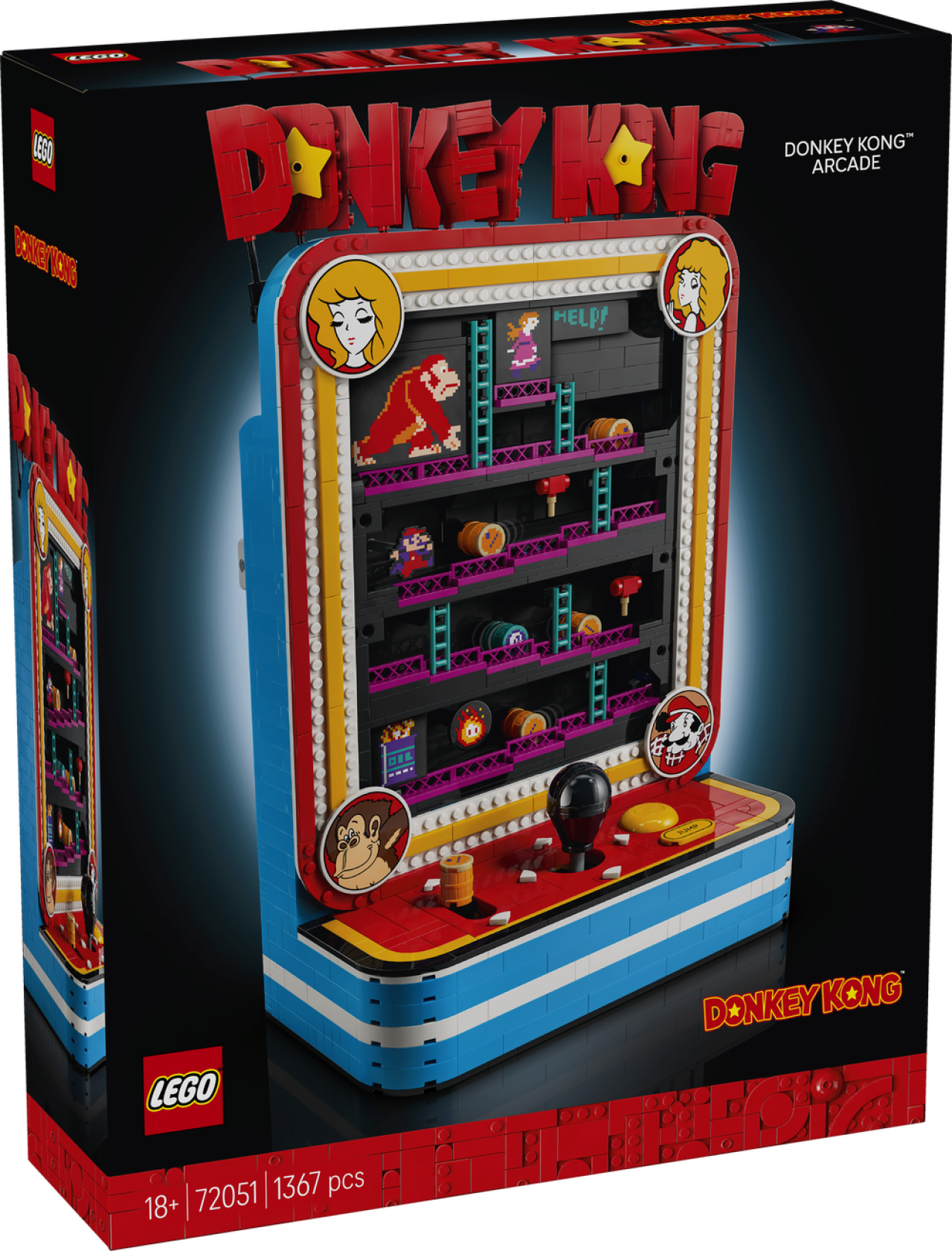 Joom Lego 72051 Donkey Kong Arcade Game Donkey Kong - Set For Adult - Interactive 3D Model - Collector Gaming Product - Bild 12