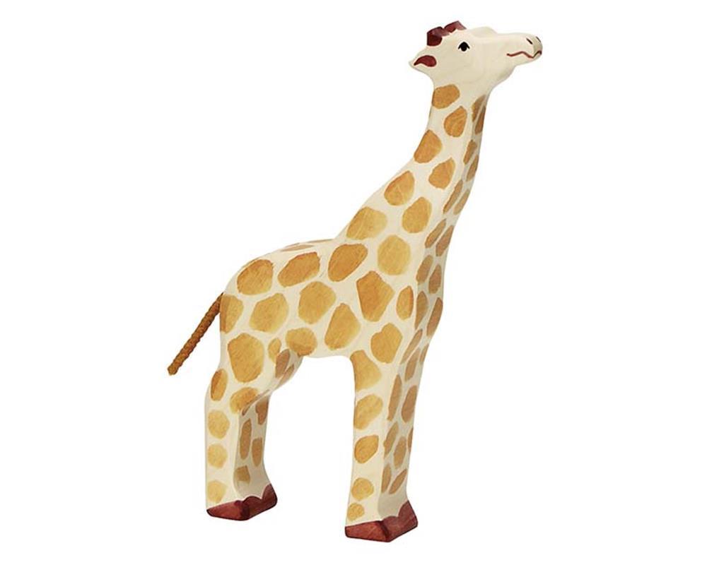 HOLZTIGER Giraffe aus Holz - Kopf hoch - Bild 3