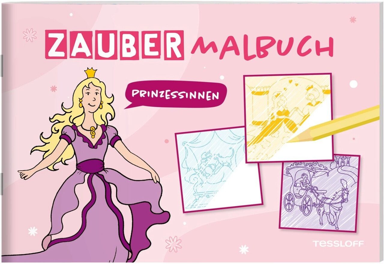 Tessloff 378864524 Zaubermalbuch Prinzessinnen